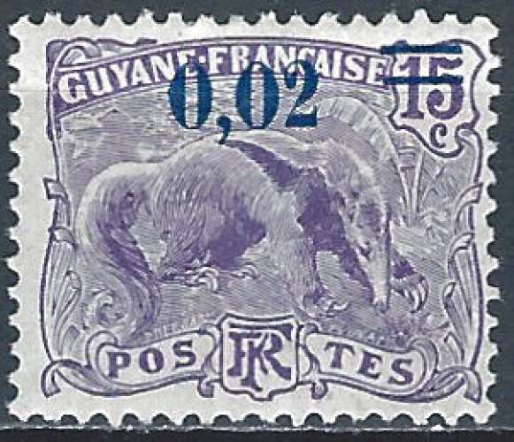 Guyane - 1922 - Y & T n° 92 - MH