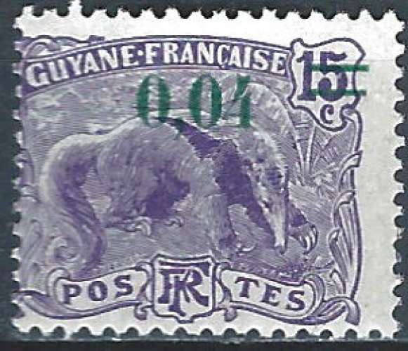 Guyane - 1922 - Y & T n° 93 - MH