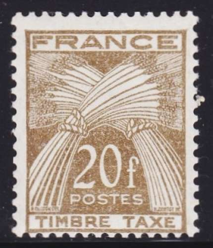 France - Timbres Taxe - Y& T N° 87**