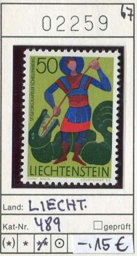 Liechtenstein 1967  - Michel 489 - ** neuf mnh - 