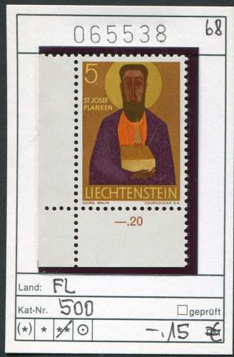 Liechtenstein 1968  - Michel 500 - ** neuf mnh - 