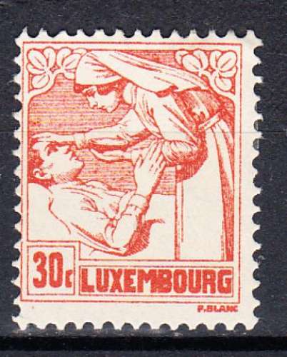 LUXEMBOURG - 1925 - Anti-tuberculose - Yvert 161 Neuf *