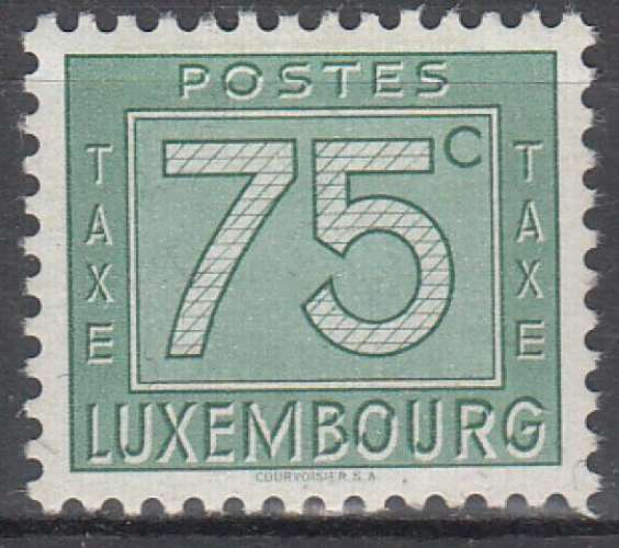 LUXEMBOURG - 1946 - Chiffre - Yvert Taxe 29 Neuf *