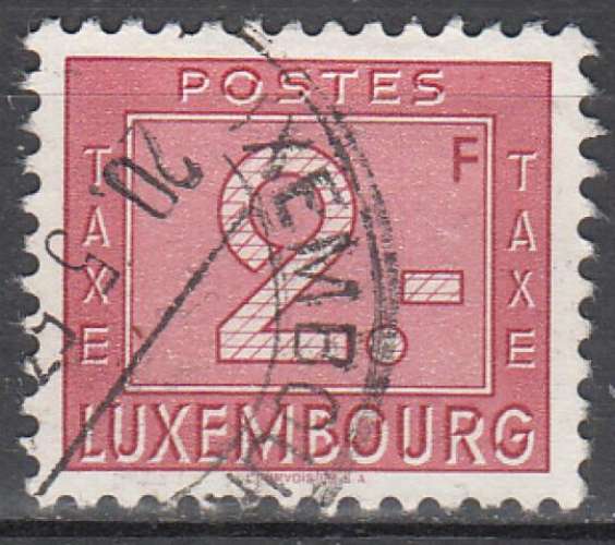 LUXEMBOURG - 1946 - Chiffre - Yvert Taxe 32 Oblitéré