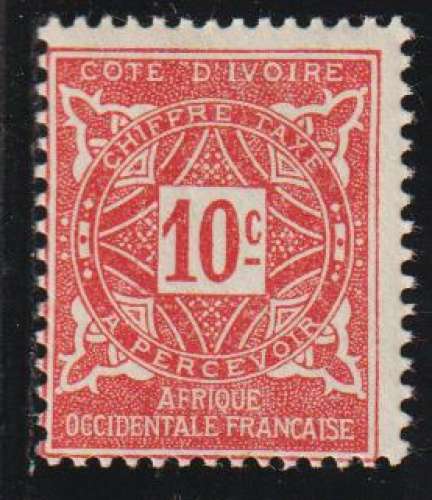 CÔTE D'IVOIRE Taxe   - Y&T  N° 10