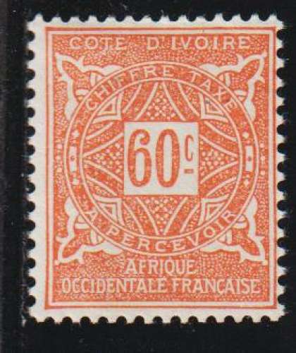 CÔTE D'IVOIRE Taxe   - Y&T  N° 15