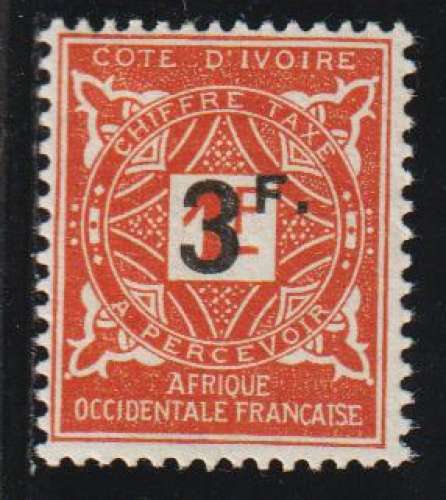 CÔTE D'IVOIRE Taxe   - Y&T  N° 18