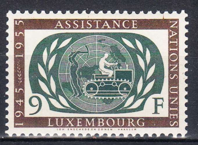 LUXEMBOURG - 1955 - ONU - Yvert 499 Neuf * 