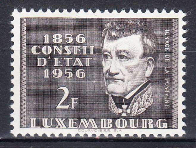 LUXEMBOURG - 1956 - Conseil d'état - Yvert 518 Neuf * 