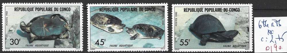 CONGO 684 à 686 **  côte 2.75 € 