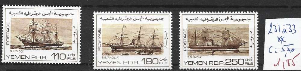 YEMEN 231 à 233 **  côte 5.50 € 