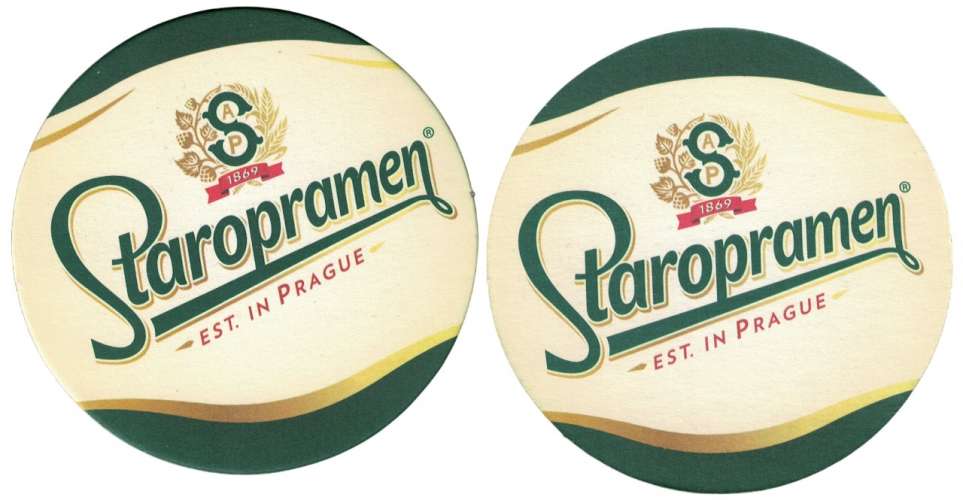 Sous Bock Beermat Coaster Staropramen Est. in Prague