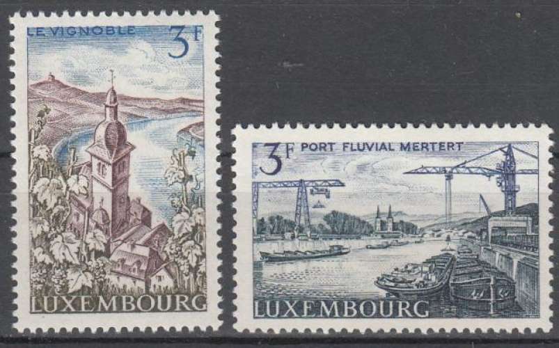 LUXEMBOURG - 1967 - Paysages - Yvert 708 / 709 - Oblitérés