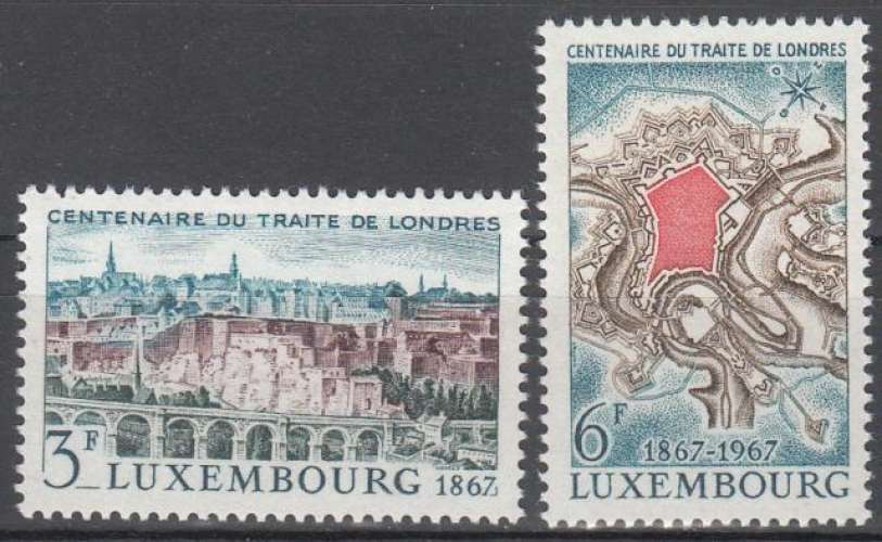 LUXEMBOURG - 1967 - Traité de Londres - Yvert 697 / 698 - Neufs**