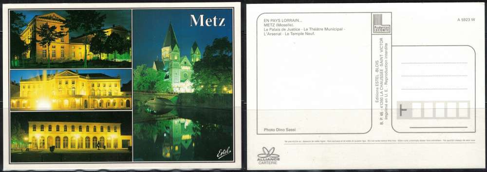 France Carte Postale Postcard Metz Moselle en Pays Lorrain