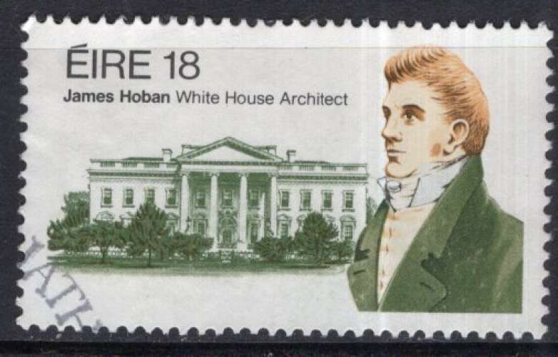 IRLANDE 1981 JAMES HOBANWHITE HOUSE ARCHITECTE  OBLITERE