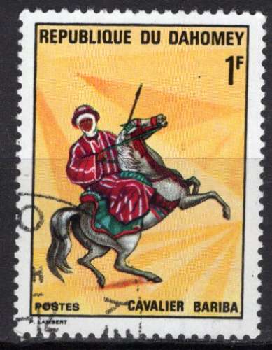 DAHOMEY 1970 CAVALIER BARIBA  OBLITERE