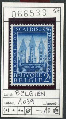 Belgique 1956 - Michel 1039 -  COB 990  -  oo oblit.