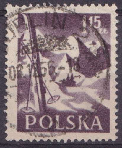 Pologne 1956 Y&T 860 oblitéré - Série touristique 