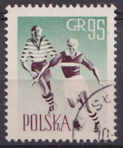 Pologne 1959 Y&T 954 oblitéré - Football 