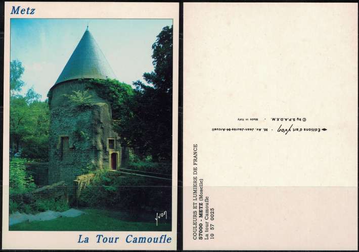 France Carte Postale Postcard Metz La Tour Camoufle