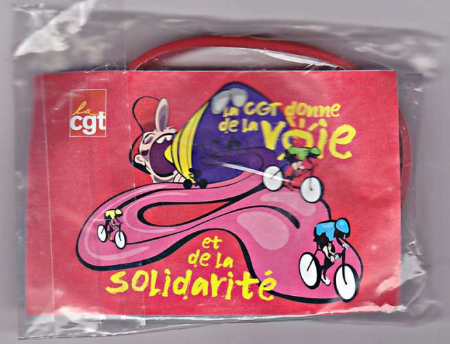 Bracelet publicitaire - Syndicat CGT, Tour de France 2019