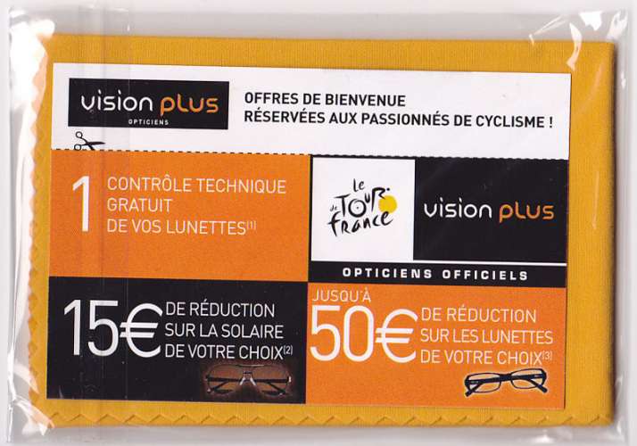 Essuie lunettes - Vision Plus, Tour de France 2012