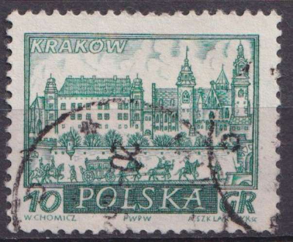 Pologne 1960 Y&T 1053 oblitéré - Cracovie 