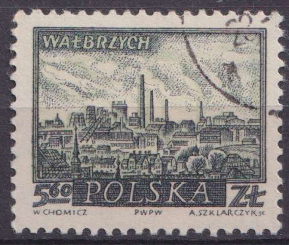 Pologne 1960 Y&T 1069 oblitéré - Walbrzych 