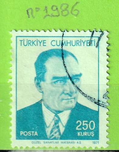 TURQUIE YT N°1986 OBLIT