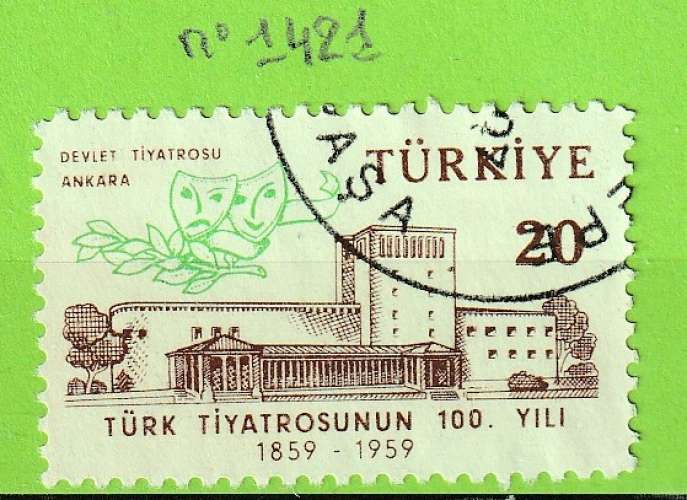 TURQUIE YT N°1421 OBLIT