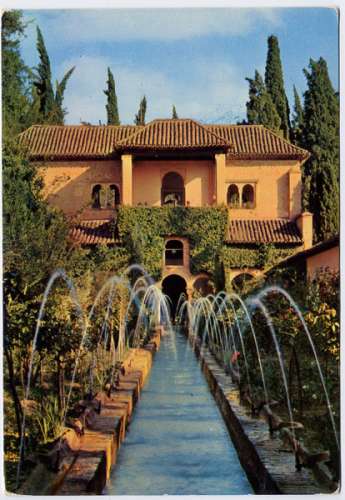 Carte Postale Moderne Espagne - Grenade, patio de l´Acequia