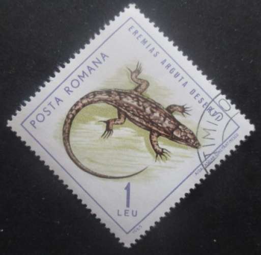 ROUMANIE N°2106 Lézard oblitéré 