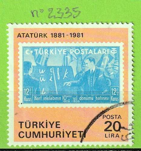 TURQUIE YT N°2335 OBLIT