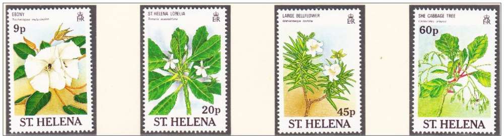 SAINTE HELENE 1989 - Flore - Yvert 491 / 494 Neufs **