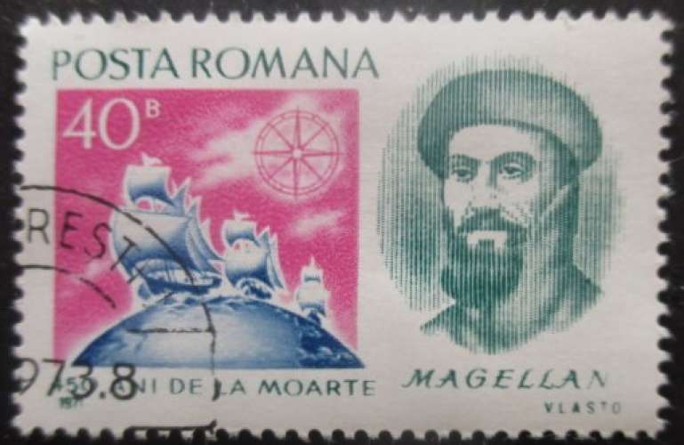 ROUMANIE N°2663 Magellan oblitéré