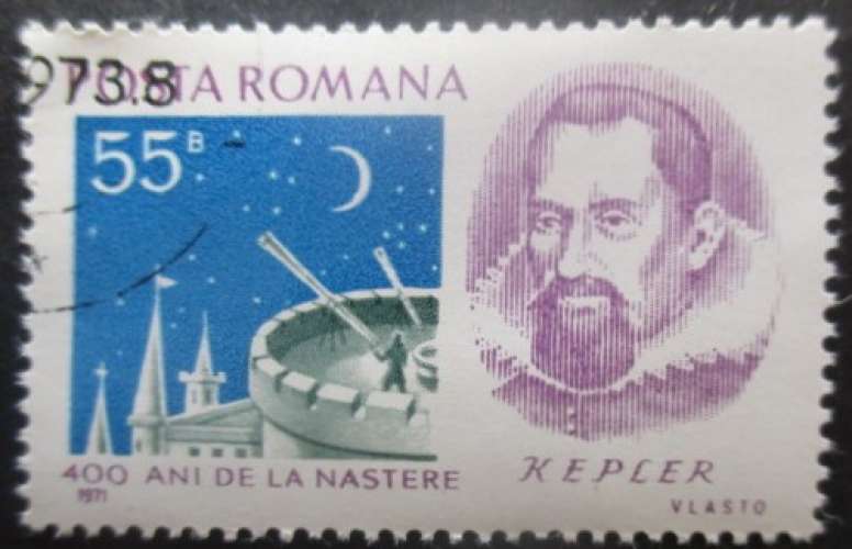 ROUMANIE N°2664 Kepler oblitéré