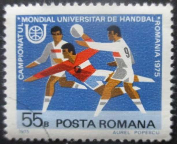 ROUMANIE N°2881 Handball oblitéré