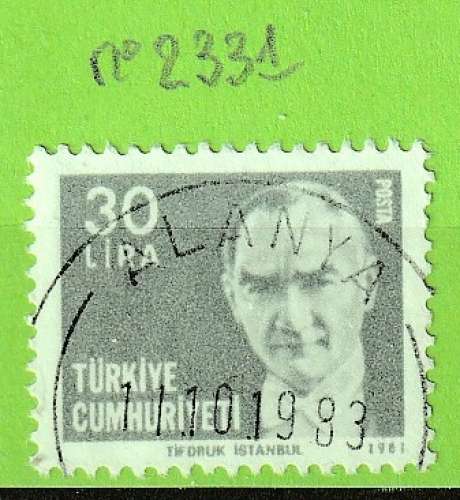 TURQUIE YT N°2331 OBLIT