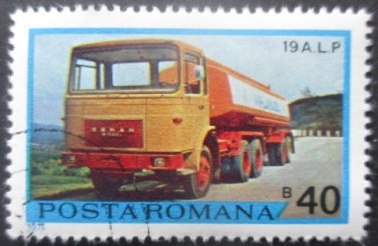 ROUMANIE N°2929 Camion citerne oblitéré