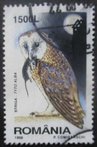 ROUMANIE N°4458 Hibou oblitéré 