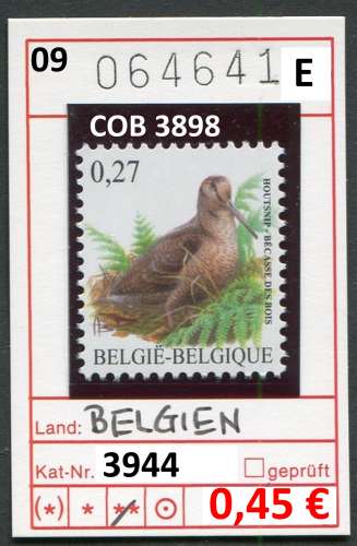 Belgique 2009 - Michel 3944 -  COB 3898 - ** mnh neuf -