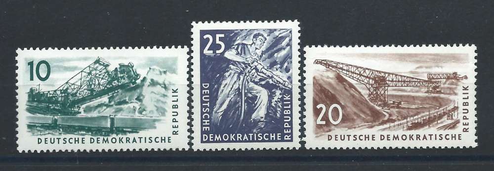 Allemagne RDA N°294/96** (MNH) 1957 - Industrie minière