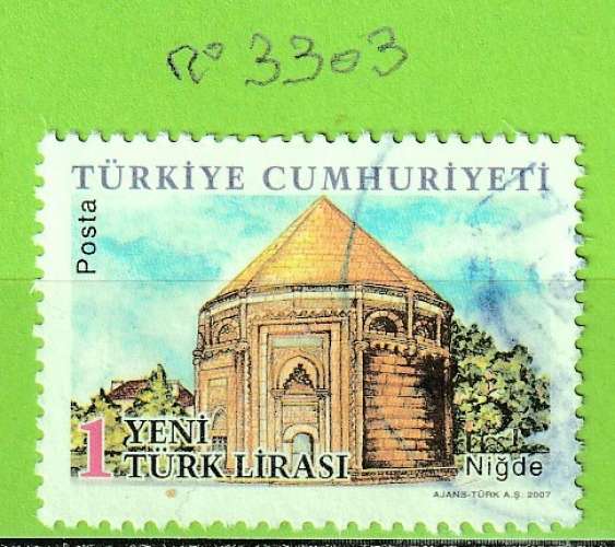 TURQUIE YT N°3303 OBLIT