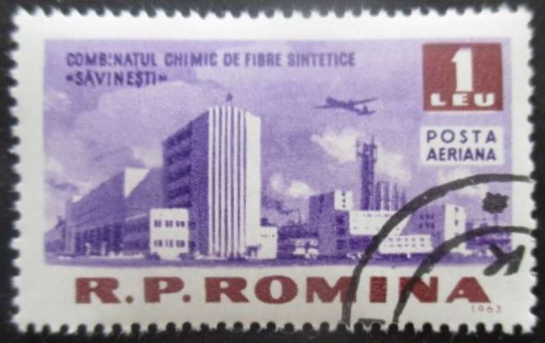 ROUMANIE poste aérienne N°170 oblitéré