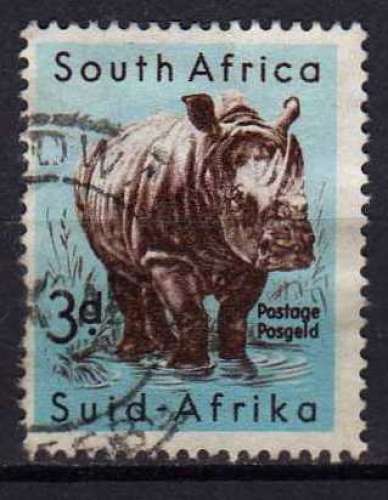 AFRIQUE DU SUD N° 205 o Y&T 1954 Rhinocéros