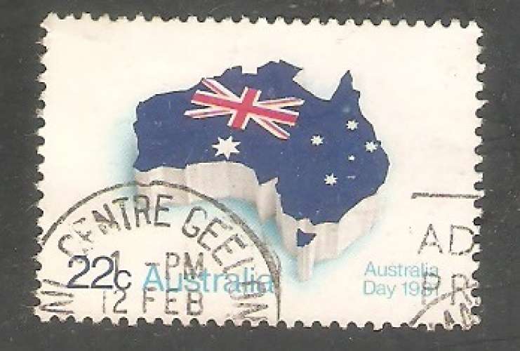 Australia - Scott 771   carte / map