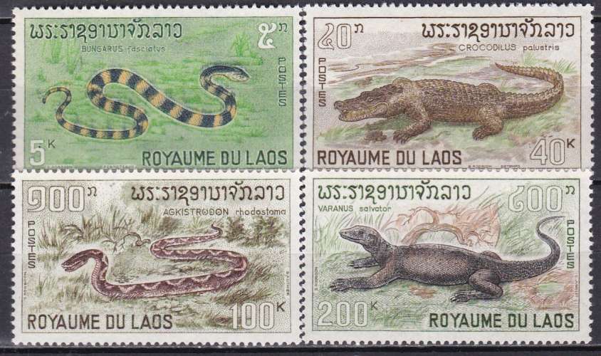 LAOS N° 167/170 de 1967 en série complète neuve**