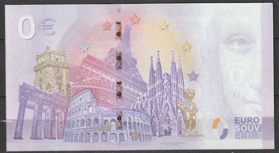 Billet 0 EURO Souvenir France 2022 - Cachet à sec, Philaposte