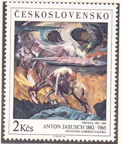 TCHECOSLOVAQUIE - 1989 - Tableaux- Yvert 2826/2827 - Neuf **